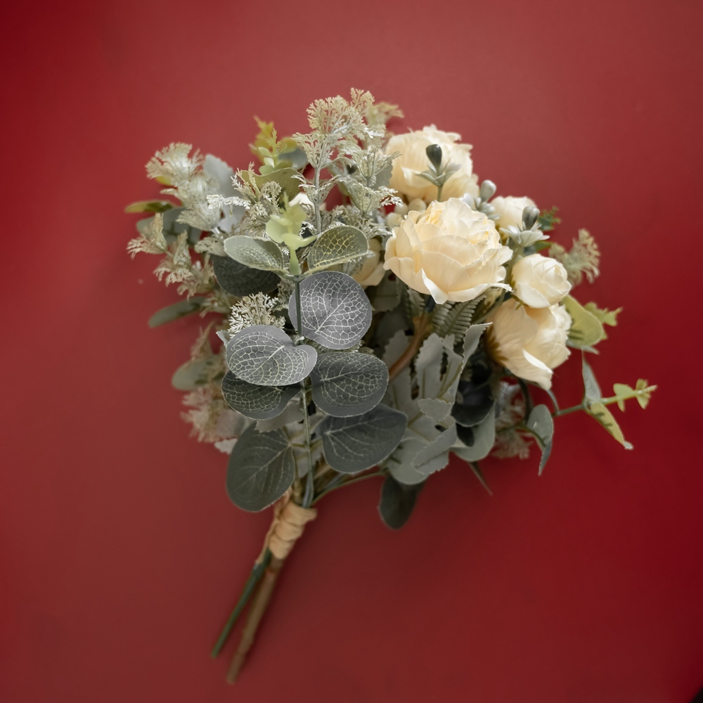 CF01041 Artificial Lotus Bouquet New Design Wedding Decoration Bridal Bouquet Silk Flowers