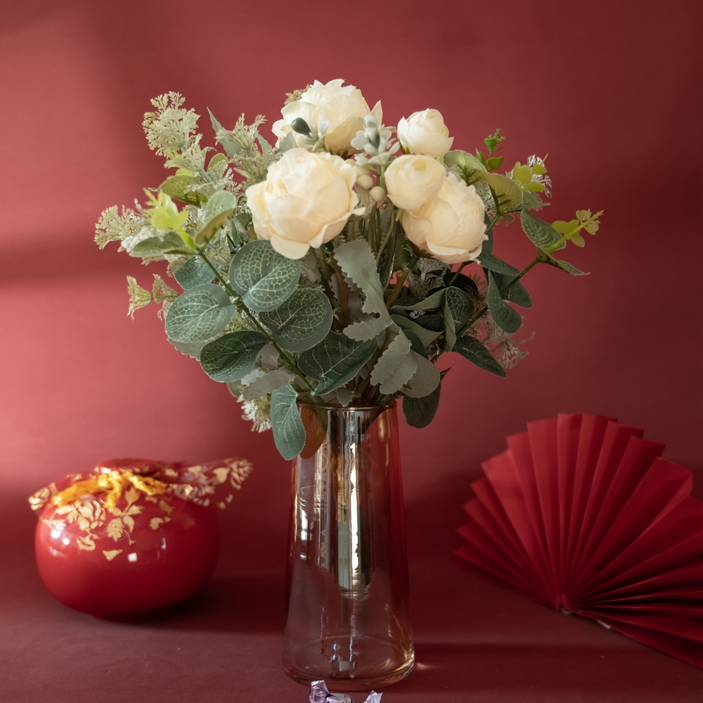 CF01041 Artificial Lotus Bouquet New Design Wedding Decoration Bridal Bouquet Silk Flowers