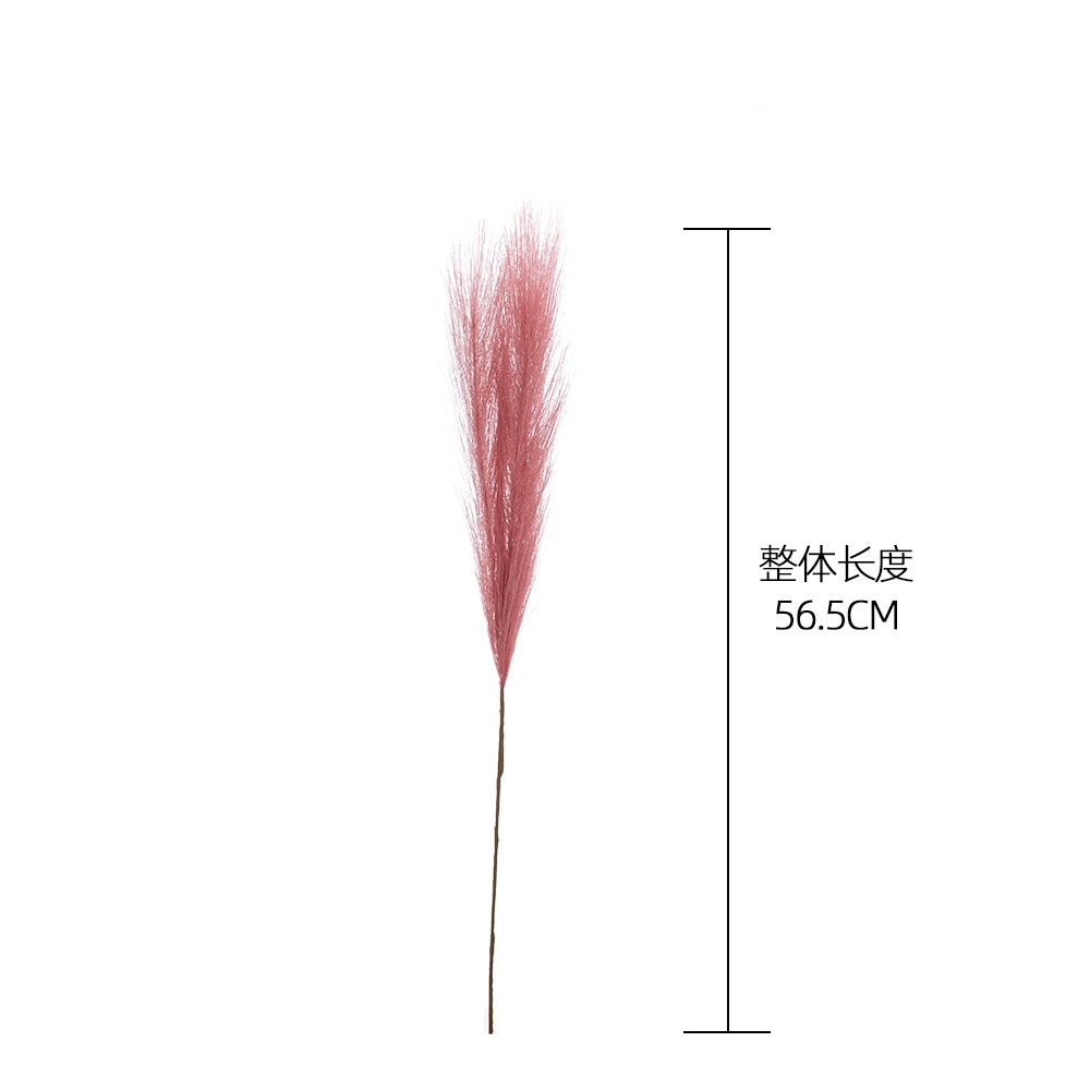 MW85102 Cheap Artificial mini Pampas Grass Single Branch Total Length 56.5 cm for Wedding Home Decoration