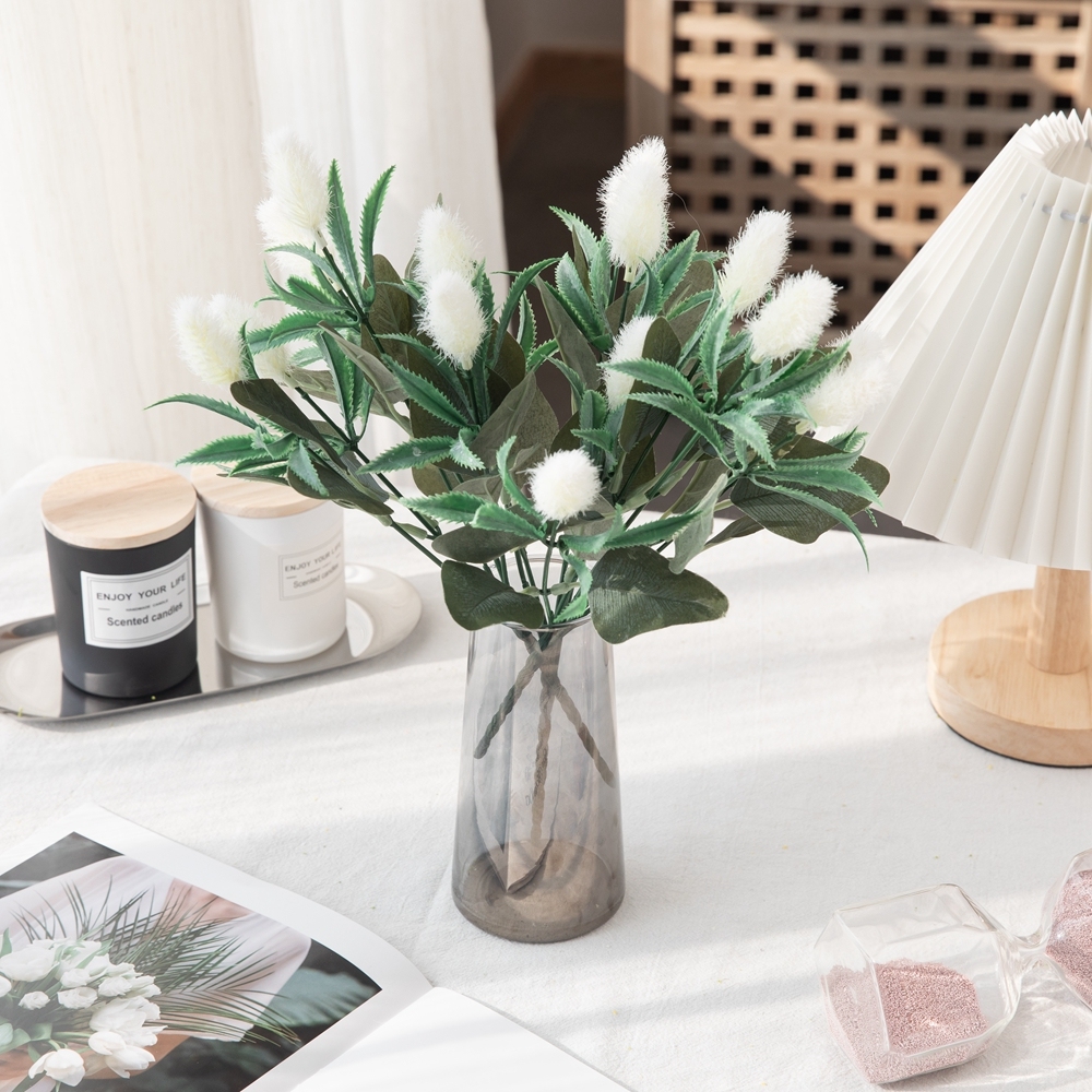 MW73787 Artificial Flower Bouquet rabbit tail grass Hot Selling Wedding Decoration