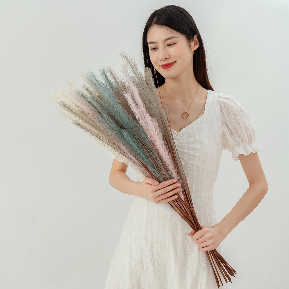 MW85501 New Design Artificial Flower Plant Fabric Pampas Grass For Flower Wall Backdrop