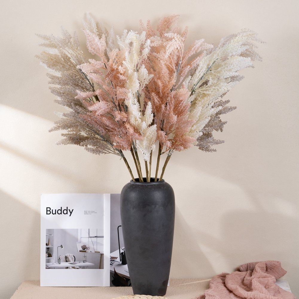 MW09111 Long Branch Flocked Sage Leaf Branches for Home Office Flowers Bouquet Centerpiece Wedding Decoration