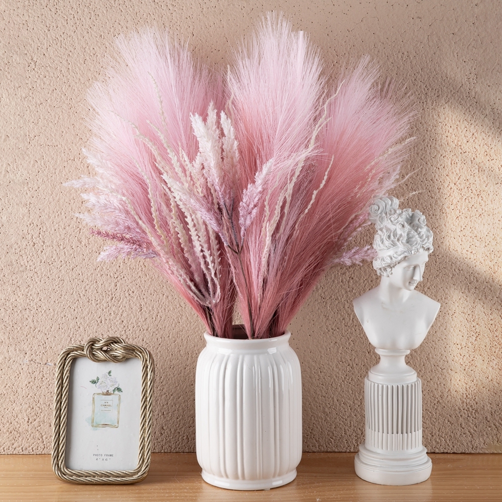 MW85101 Artificial Pampas Grass Astilbe Bundle Hot Selling Wedding Decoration Decorative Flowers and Plants