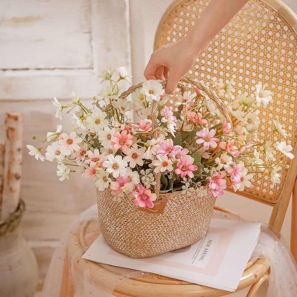 MW71112 Cheap Artificial Flowers Bunch of Five Small Wild Chrysanthemum Flowers For Silk Flowers