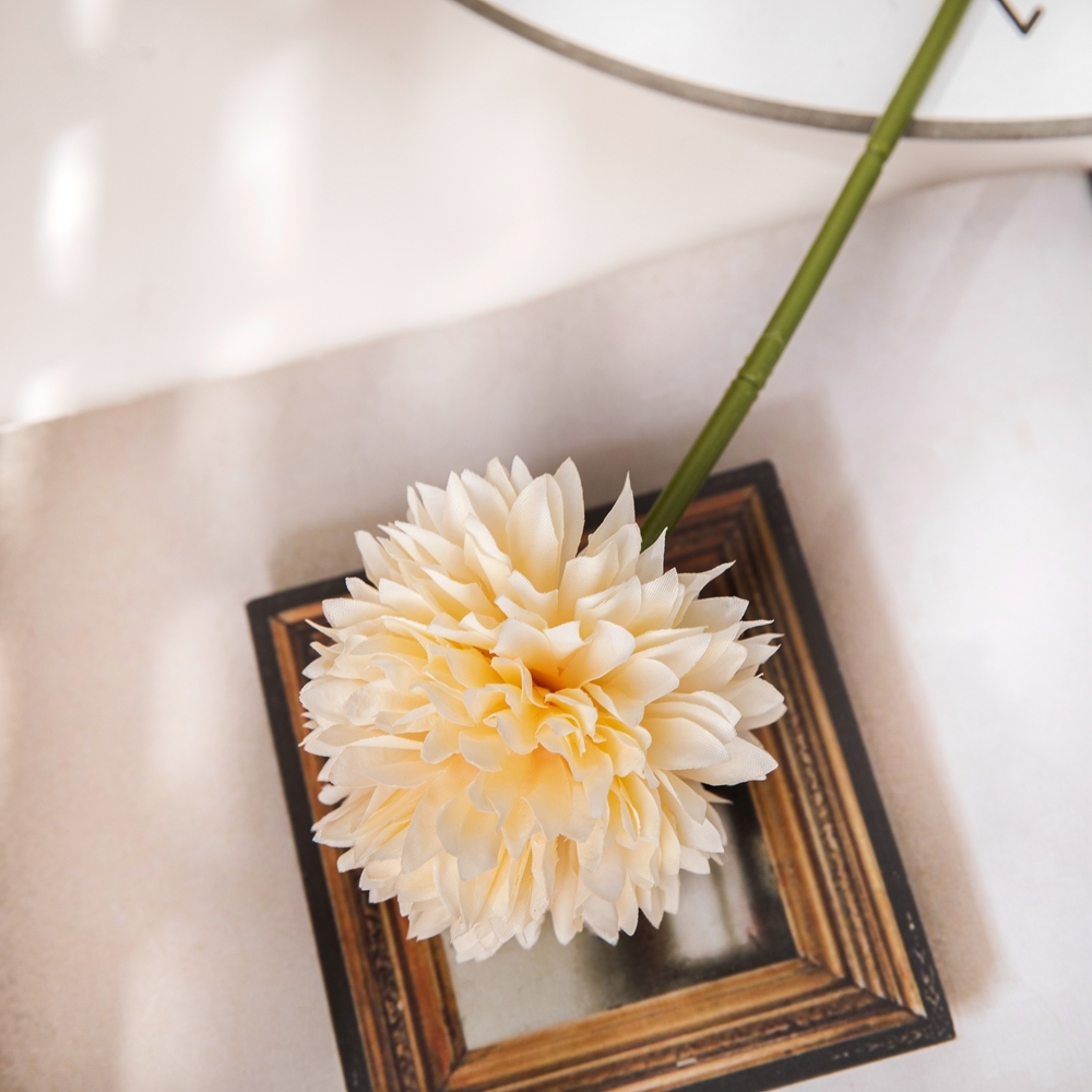 DY1-4044-1 Hot Selling Artificial Champagne Single Dandelion Wholesale Wedding Supplies For Silk Flowers