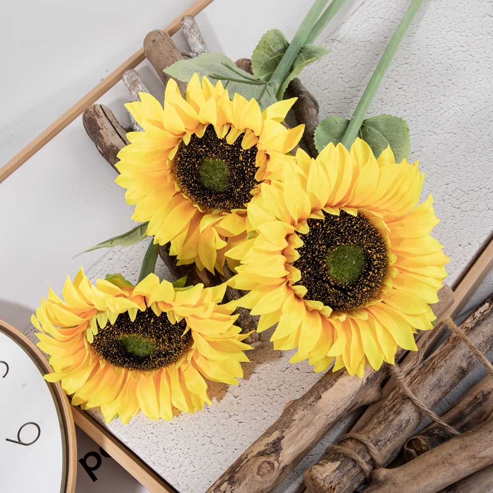 MW33711 artificial sunflower wholesale artificial sunflowers artificial sunflower stem