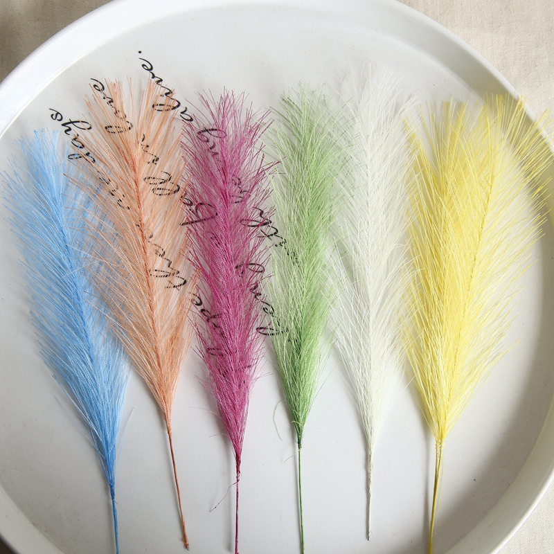 MW09920 New Design Artificial Silk Feathered Grass Artificial Plnats Pampas X 50pcs For Wedding Supplies