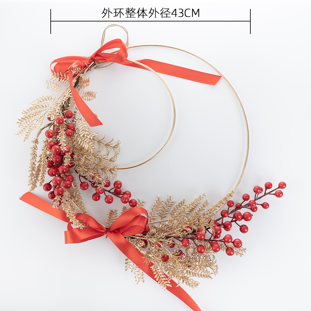 CF01056 Artificial Berry Double Wreath New Design Christmas Picks Festive Decorations
