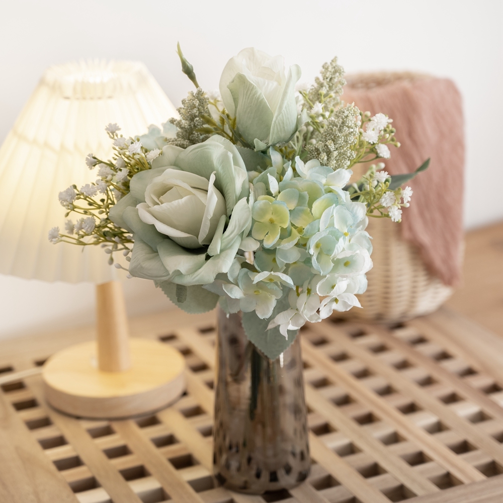 CF01077 Artificial Flower Bouquet Rose Hydrangea New Design Wedding