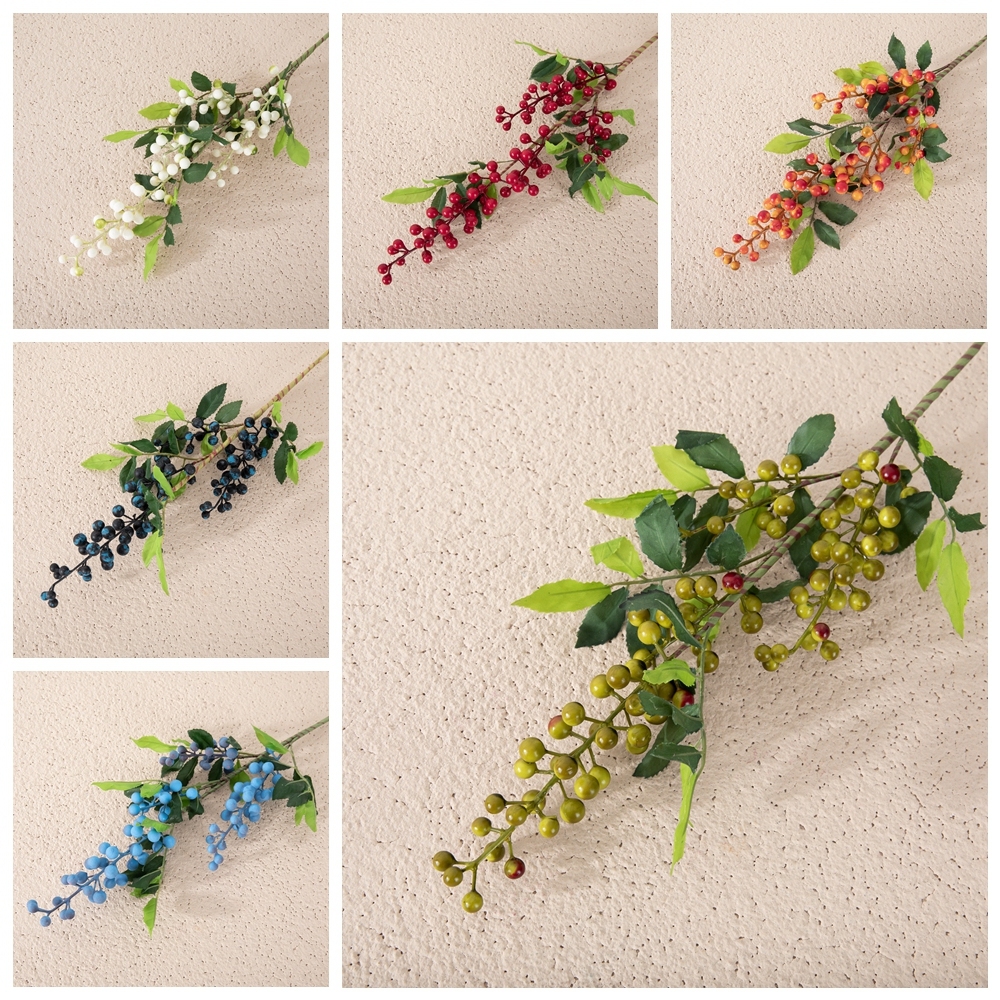MW30000 Hot Selling Artificial Flower Berry Branch Made by Foam For Wedding Decoration