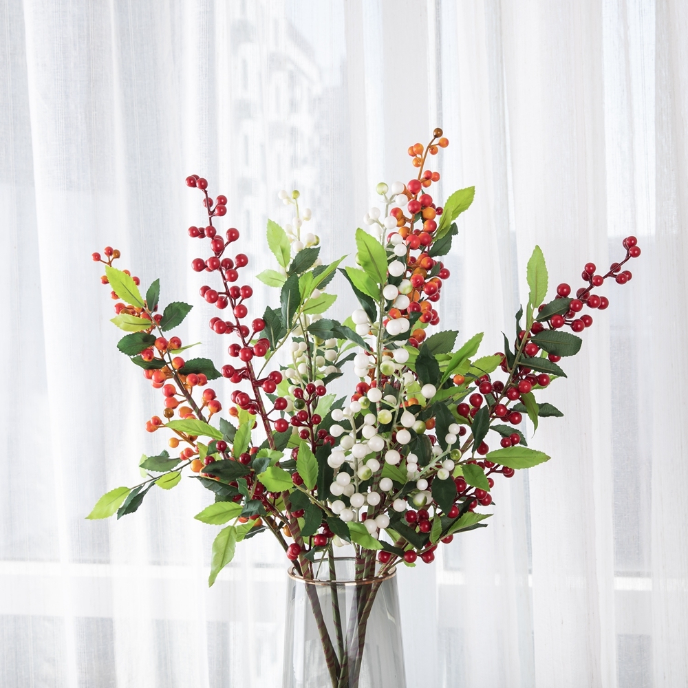 MW30000 Hot Selling Artificial Flower Berry Branch Made by Foam For Wedding Decoration