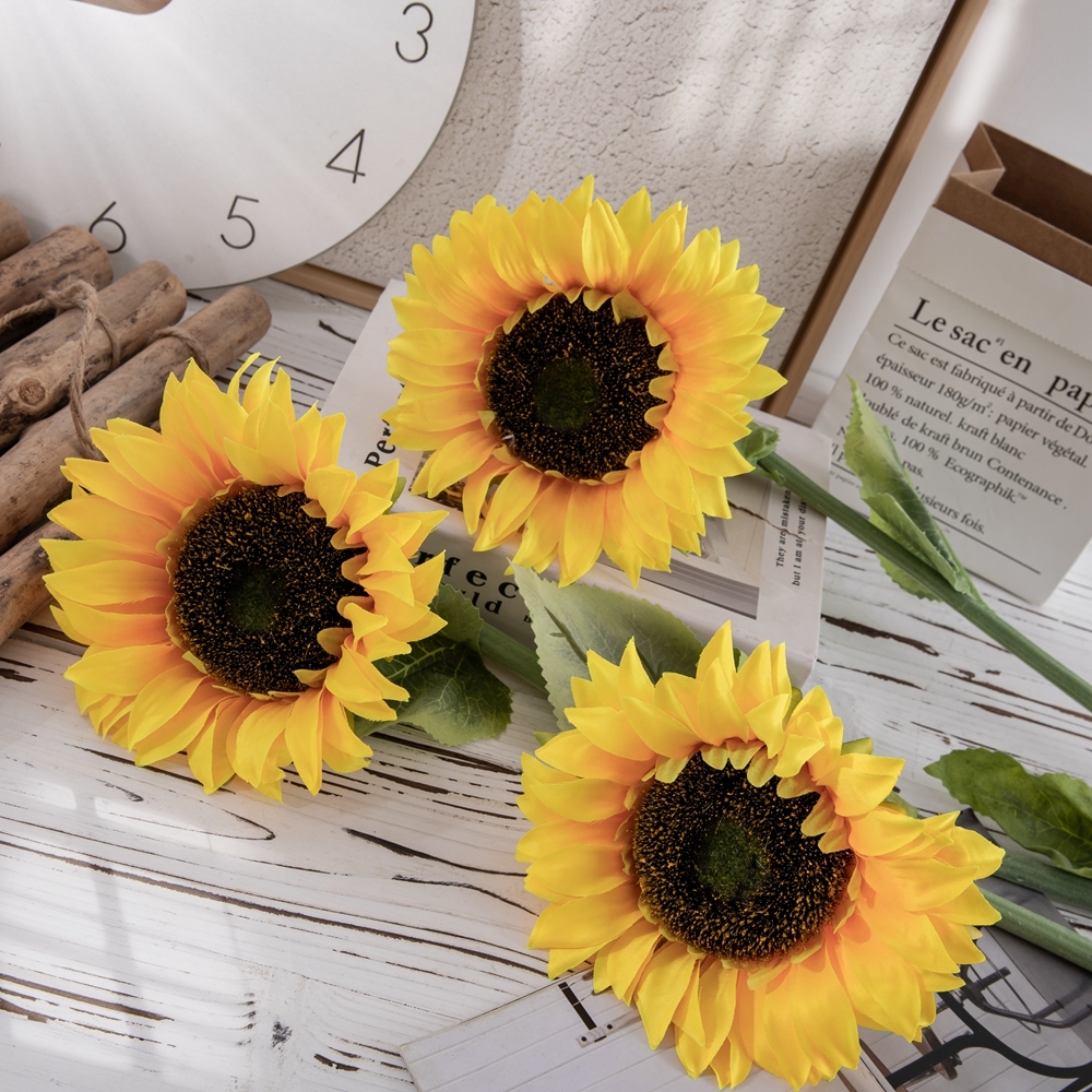 MW33711 artificial sunflower wholesale artificial sunflowers artificial sunflower stem