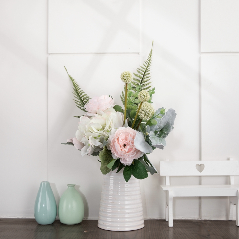 CF01073 Artificial Rose Hydrangea Bouquet New Design Valentine's Day gift Garden Wedding Decoration