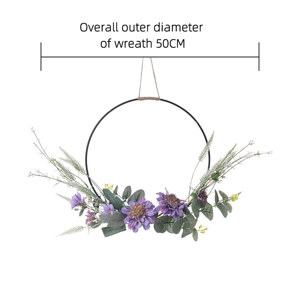 CF01151 Artificial Windmill Orchid Chrysanthemum Wreath Wall Hanging New Design Flower Wall Backdrop
