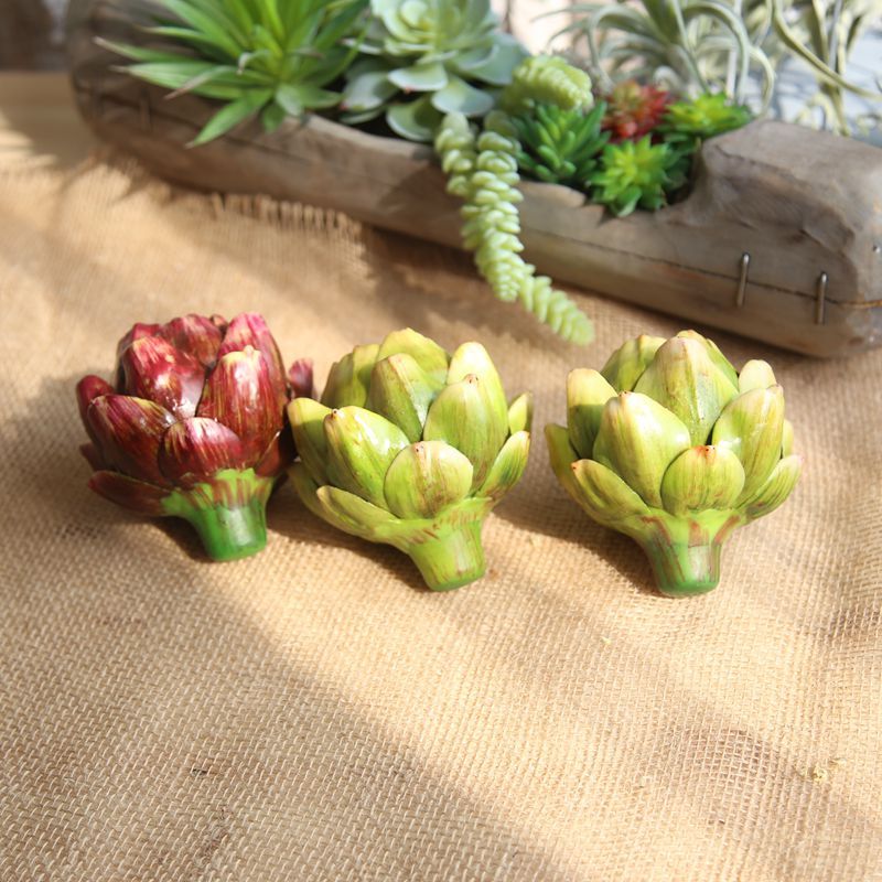 MW25583 Popular Artificial Flower Succulent Plants Foam Artichokes For Flower Wall Backdrop