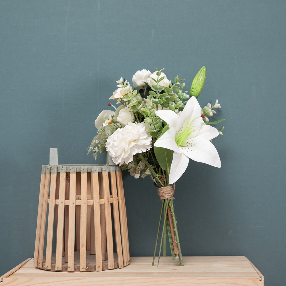 CF01181 Artificial Carnation Lily Bouquet New Design Garden Wedding Decoration Festive Decorations