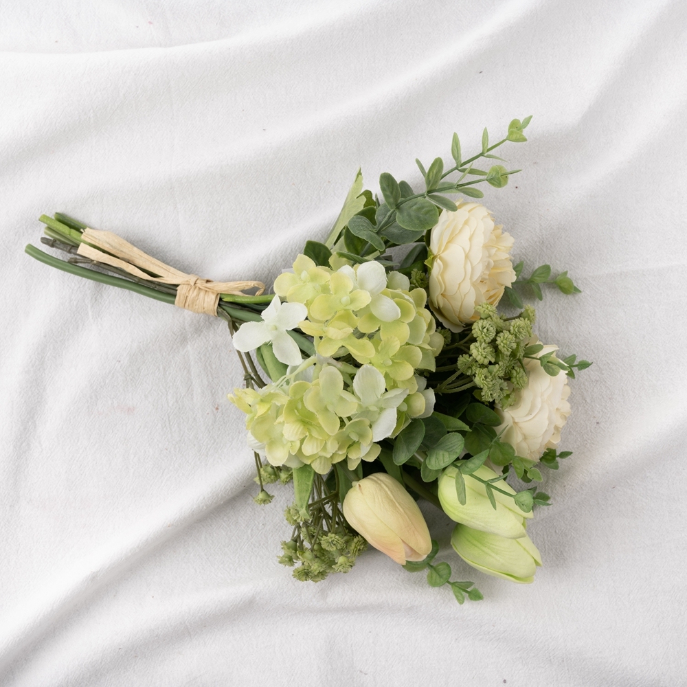 CF01071 Artificial Lotus Tulip Hydrangea Bouquet New Design Bridal Bouquet