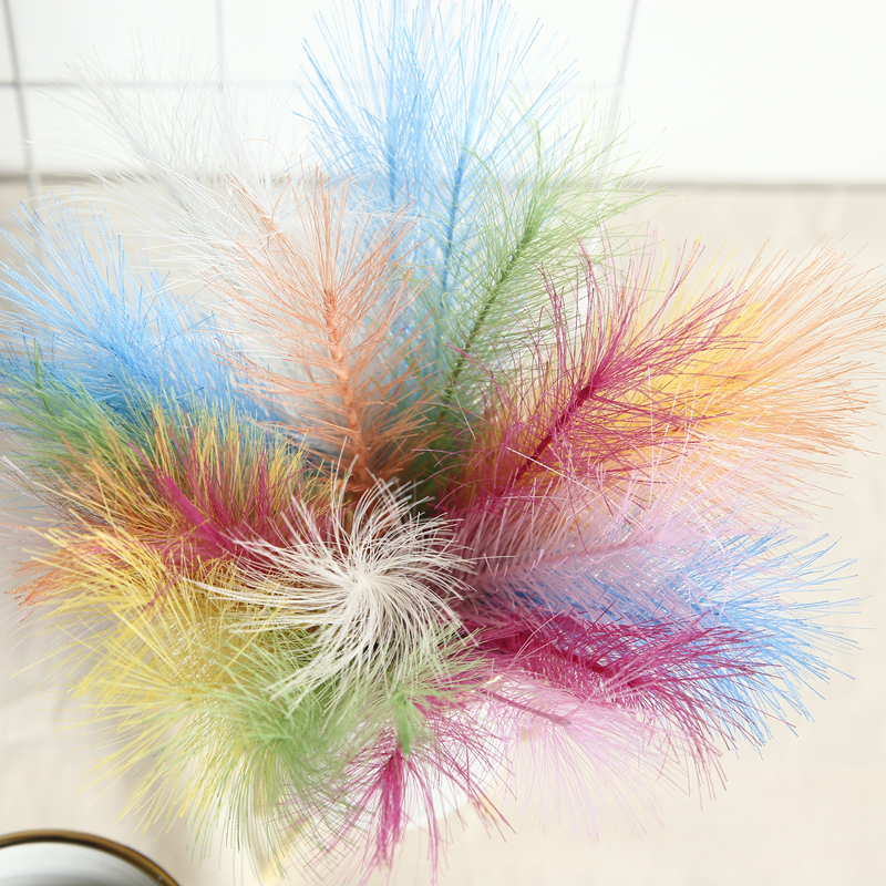 MW09920 New Design Artificial Silk Feathered Grass Artificial Plnats Pampas X 50pcs For Wedding Supplies