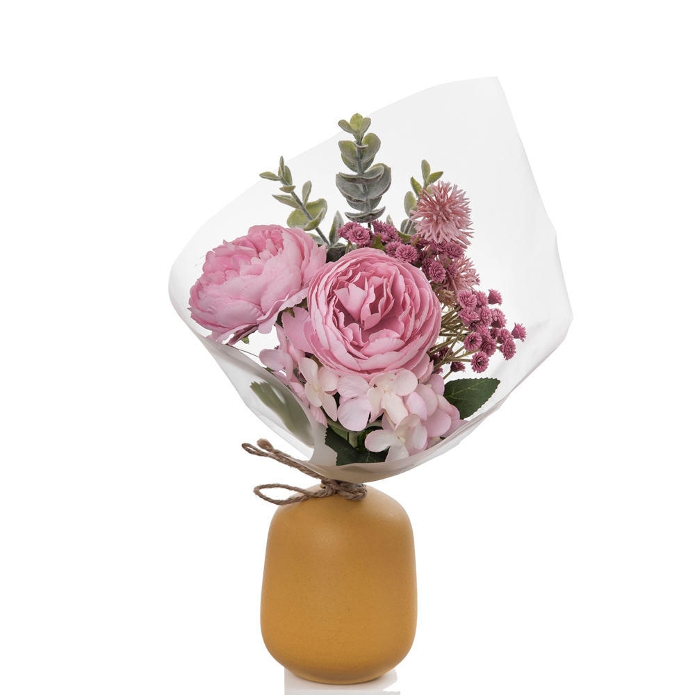 CF01100 Artificial Lotus Hydrangea Bouquet New Design Valentine's Day gift Bridal Bouquet