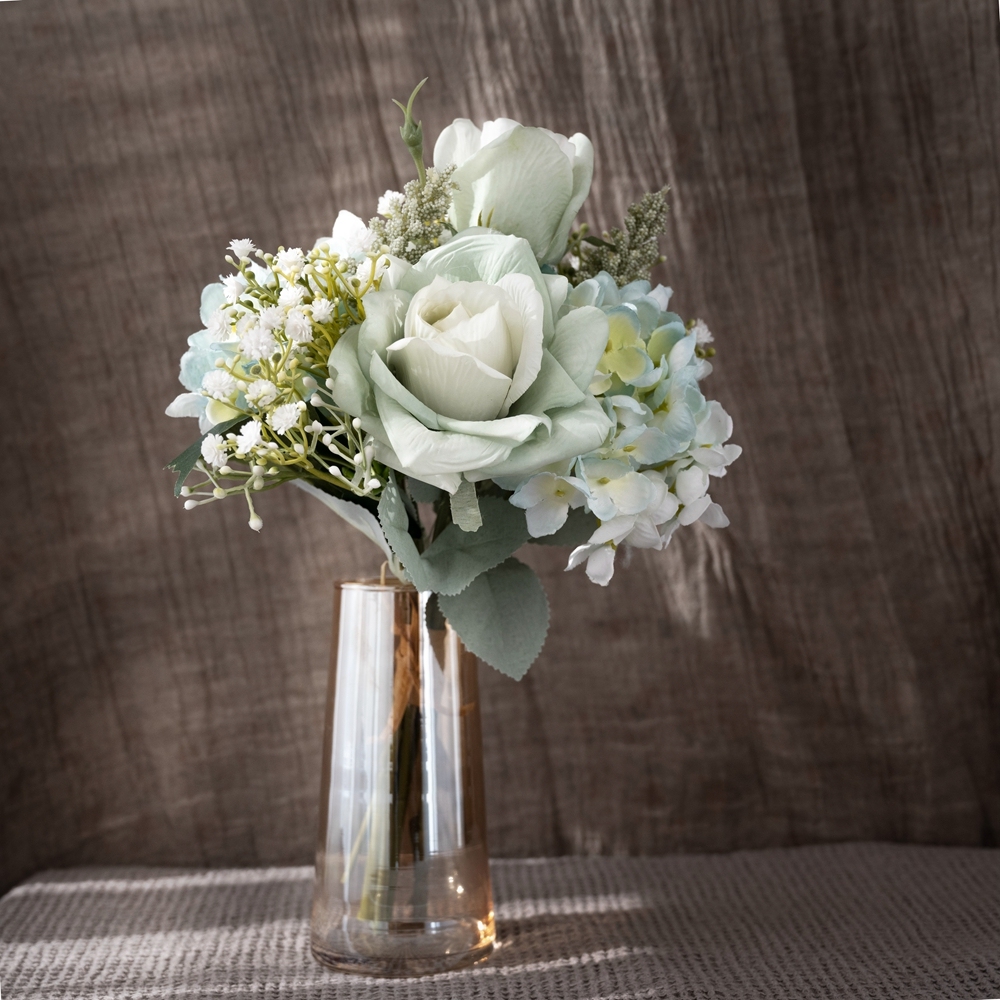 CF01077 Artificial Flower Bouquet Rose Hydrangea New Design Wedding