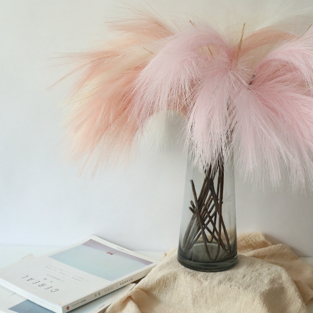 MW09922 Factory Direct Sale pampas grass singlr stem artificial flowers for Decorative Flowers and Plants