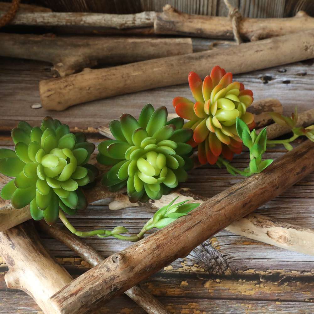 MW17693 Factory Direct Sale Artificial Plastic Succulent Plants Water Lily/Lotos/Candock Succulent Branch For Mother's Day gift