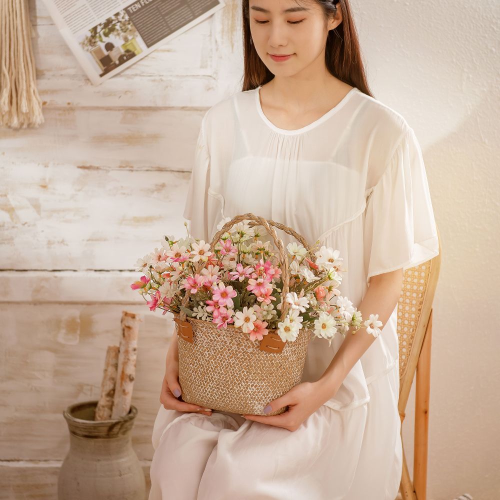 MW71112 Cheap Artificial Flowers Bunch of Five Small Wild Chrysanthemum Flowers For Silk Flowers