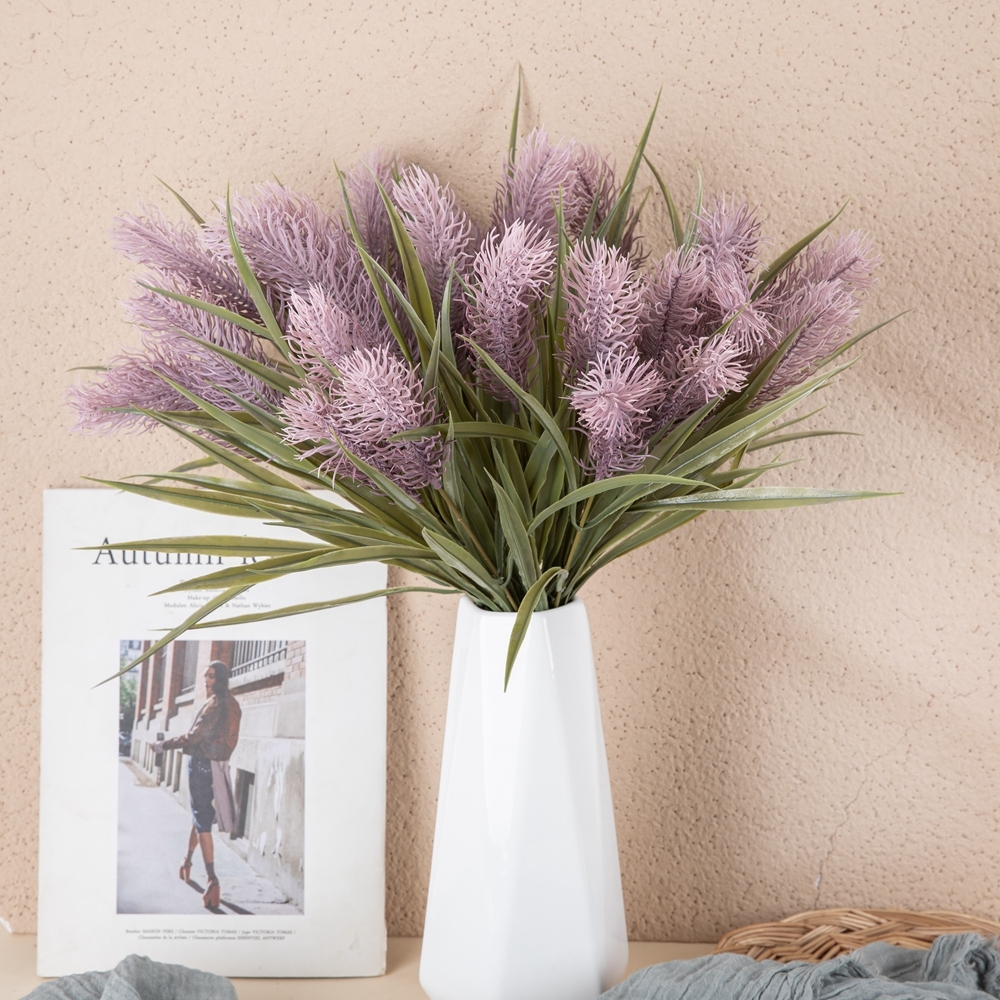 MW85006 Home Decoration Faking Rabbit Tail Grass Bouquet Eternal White Bunny Tail Flowers Artificial Bunny Tails