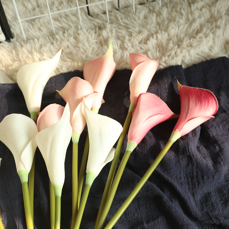 MW01512 calla lily artificial real touch Artificial Calla Lily Stems Calla Lily Bulbs