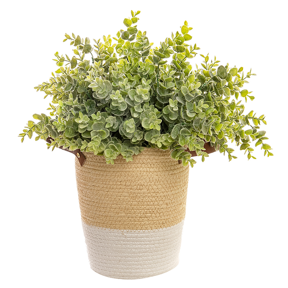 GF16296A Hot Sale Artificial Flower Plant Eucalyptus Artifical Plastic Decorative Flowers and Plants