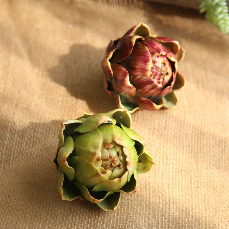 MW25583 Popular Artificial Flower Succulent Plants Foam Artichokes For Flower Wall Backdrop