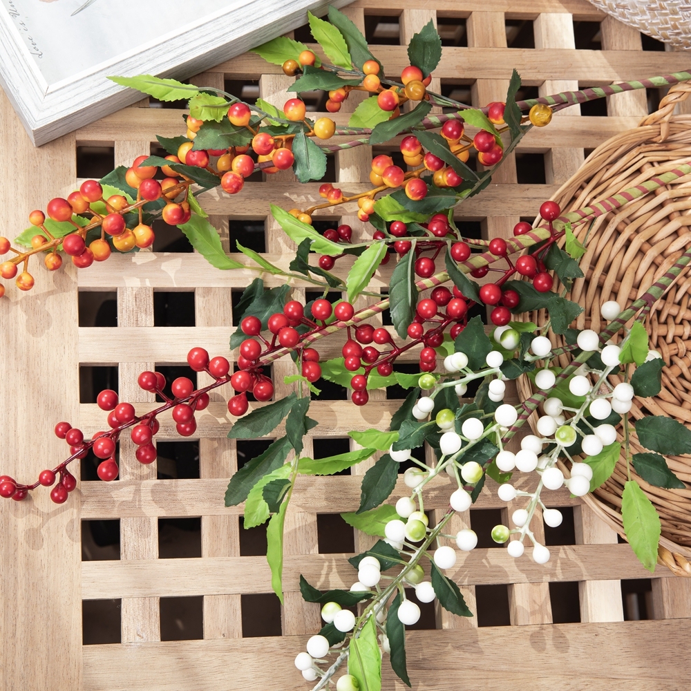 MW30000 Hot Selling Artificial Flower Berry Branch Made by Foam For Wedding Decoration