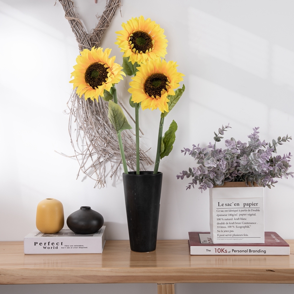 MW33711 artificial sunflower wholesale artificial sunflowers artificial sunflower stem