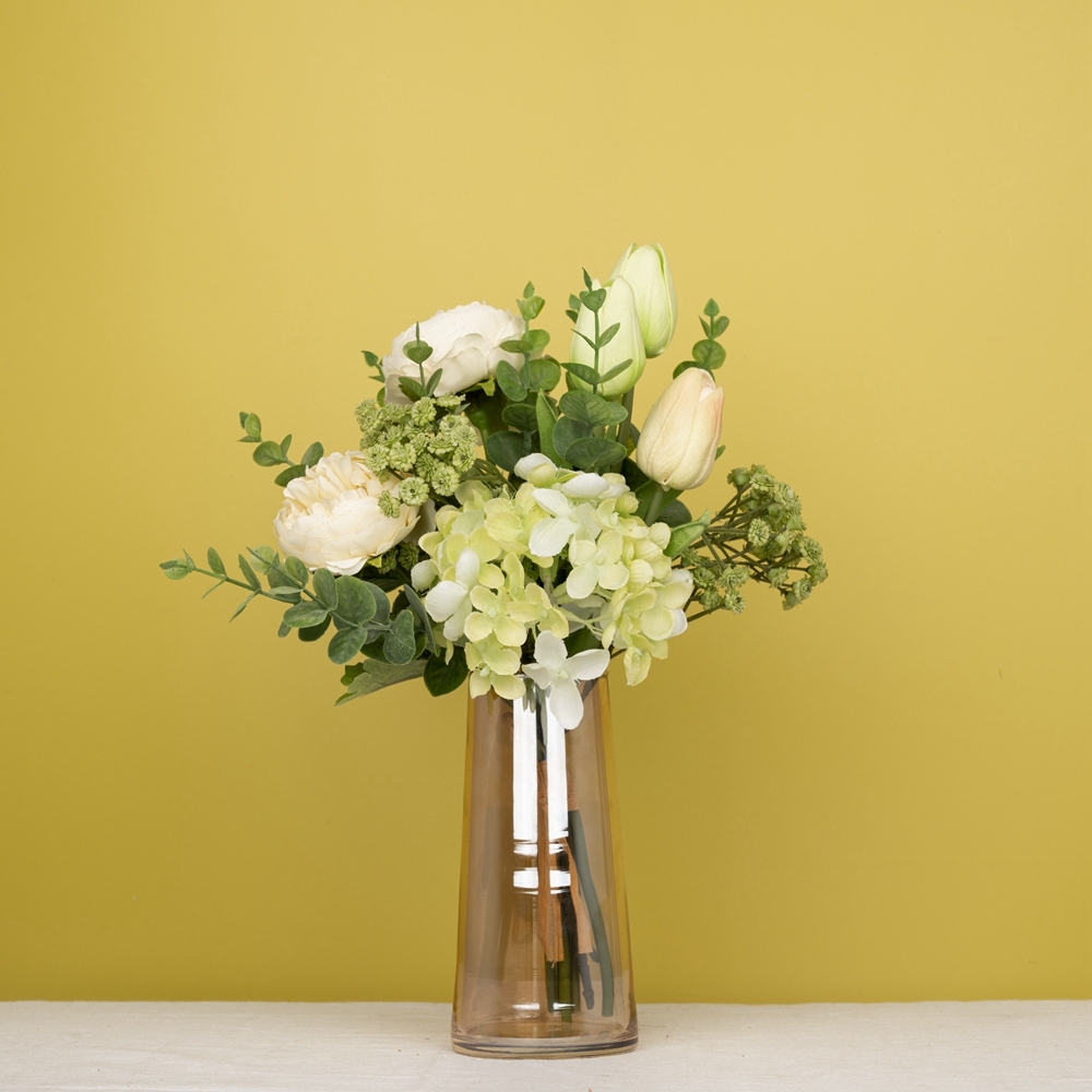 CF01071 Artificial Lotus Tulip Hydrangea Bouquet New Design Bridal Bouquet