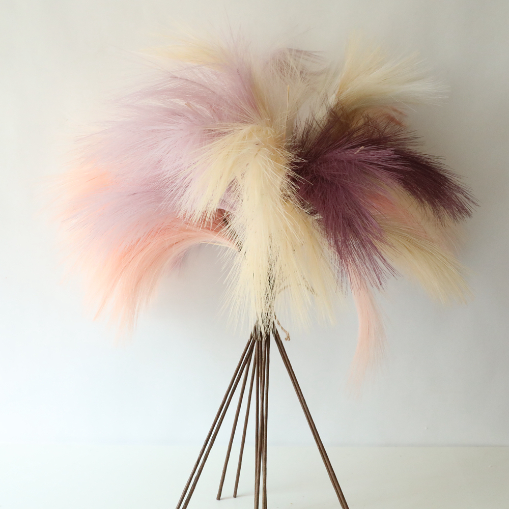 MW09922 Factory Direct Sale pampas grass singlr stem artificial flowers for Decorative Flowers and Plants