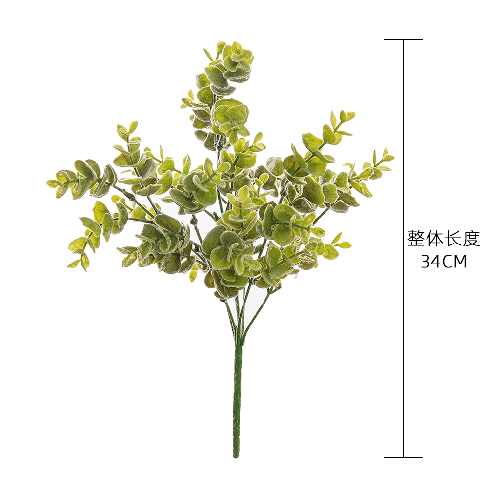 GF16296A Hot Sale Artificial Flower Plant Eucalyptus Artifical Plastic Decorative Flowers and Plants