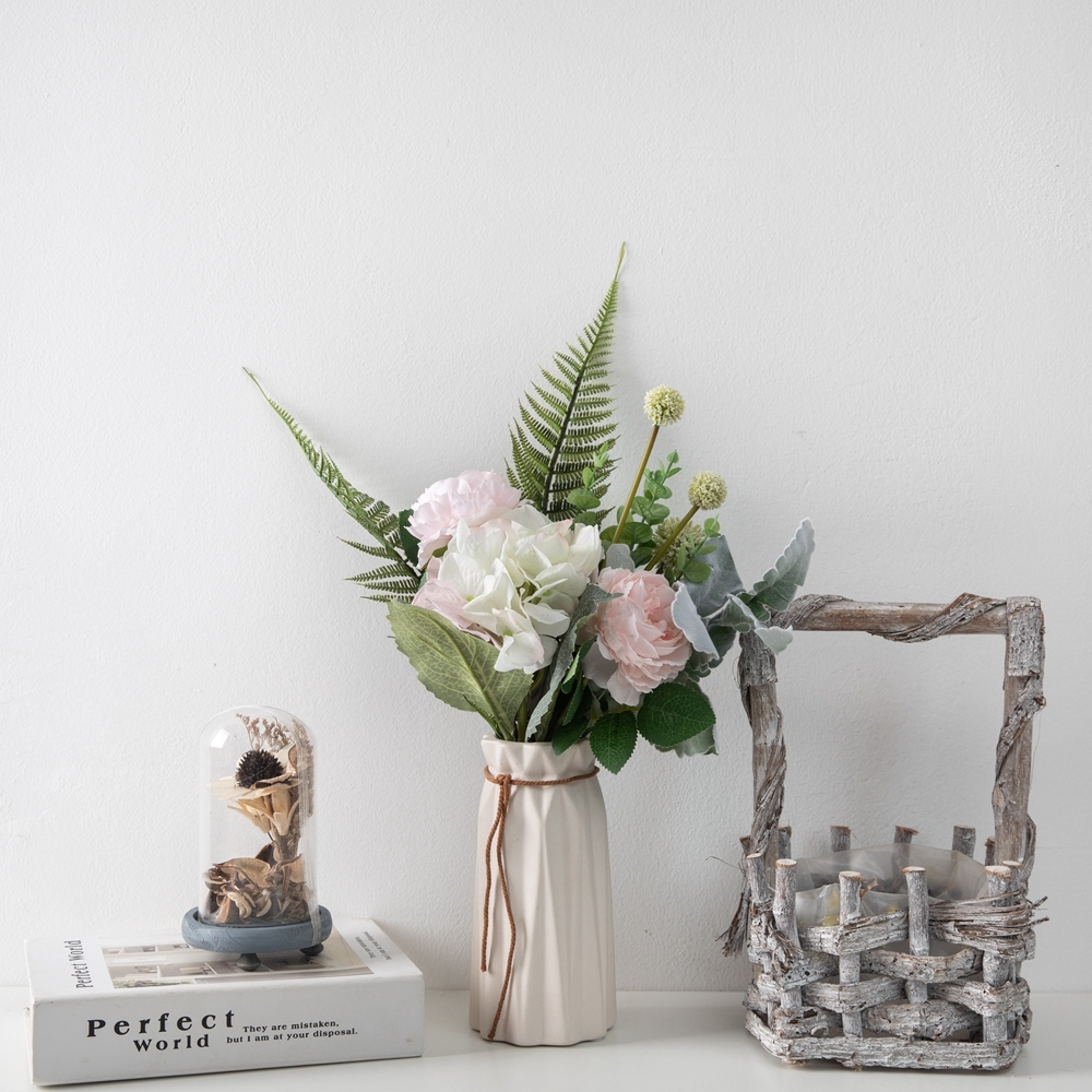 CF01073 Artificial Rose Hydrangea Bouquet New Design Valentine's Day gift Garden Wedding Decoration