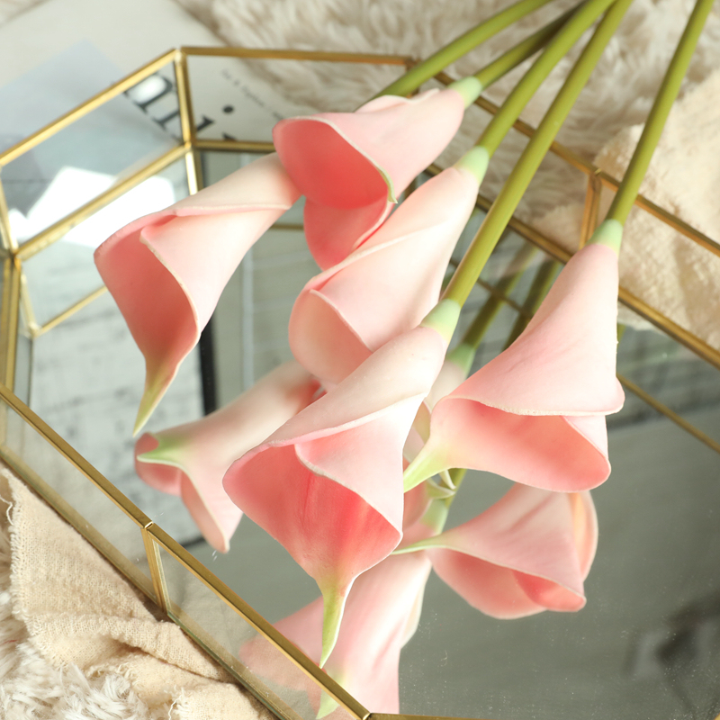 MW01512 calla lily artificial real touch Artificial Calla Lily Stems Calla Lily Bulbs