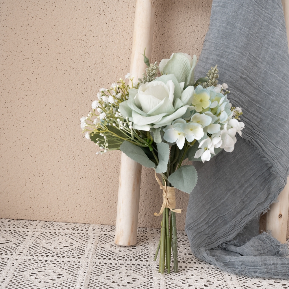 CF01077 Artificial Flower Bouquet Rose Hydrangea New Design Wedding