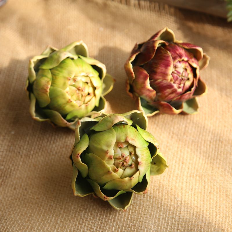MW25583 Popular Artificial Flower Succulent Plants Foam Artichokes For Flower Wall Backdrop