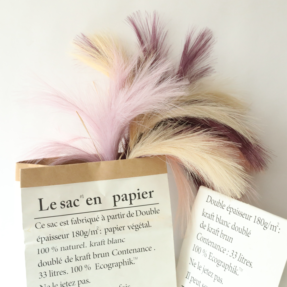 MW09922 Factory Direct Sale pampas grass singlr stem artificial flowers for Decorative Flowers and Plants