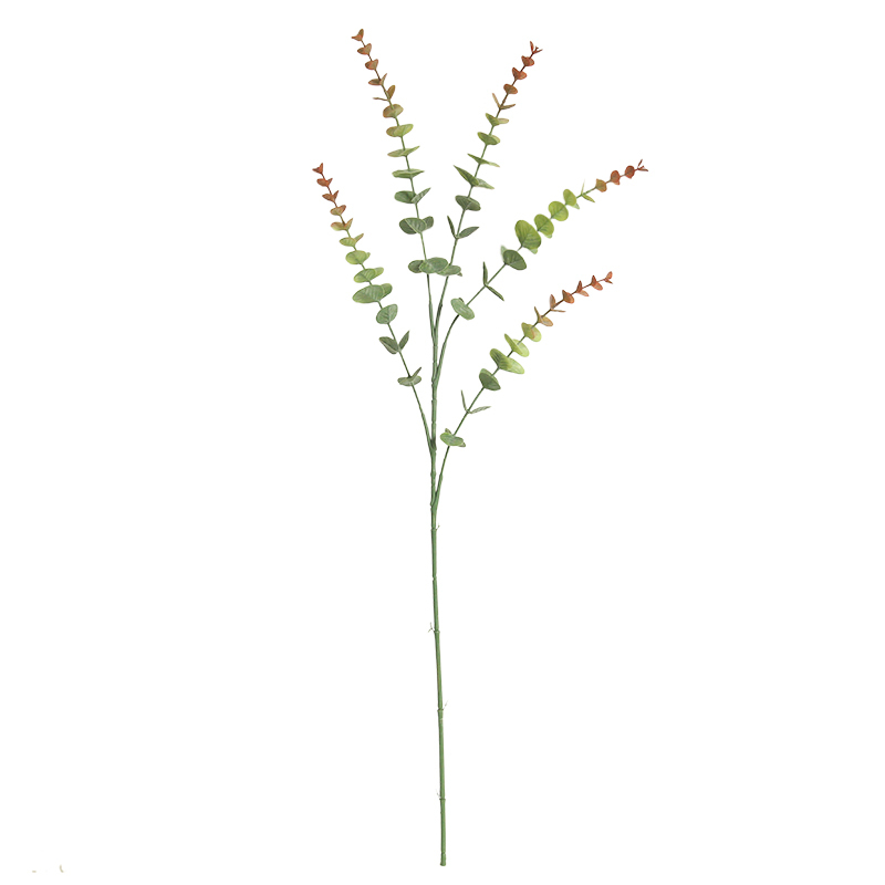 MW20205 Cheap Artificial Flower Plant Plastic Eucalyptus Leaves For Wedding Centerpieces