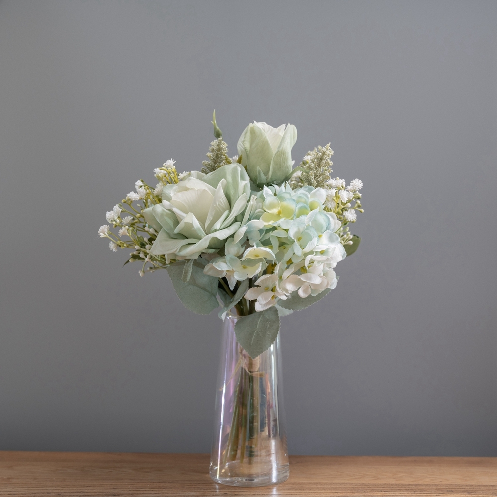 CF01077 Artificial Flower Bouquet Rose Hydrangea New Design Wedding
