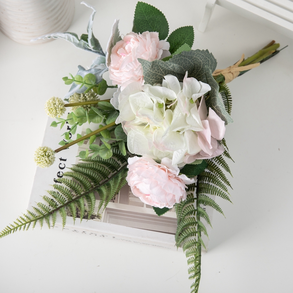 CF01073 Artificial Rose Hydrangea Bouquet New Design Valentine's Day gift Garden Wedding Decoration