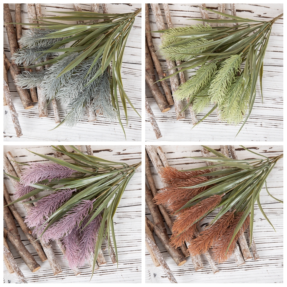 MW85006 Home Decoration Faking Rabbit Tail Grass Bouquet Eternal White Bunny Tail Flowers Artificial Bunny Tails