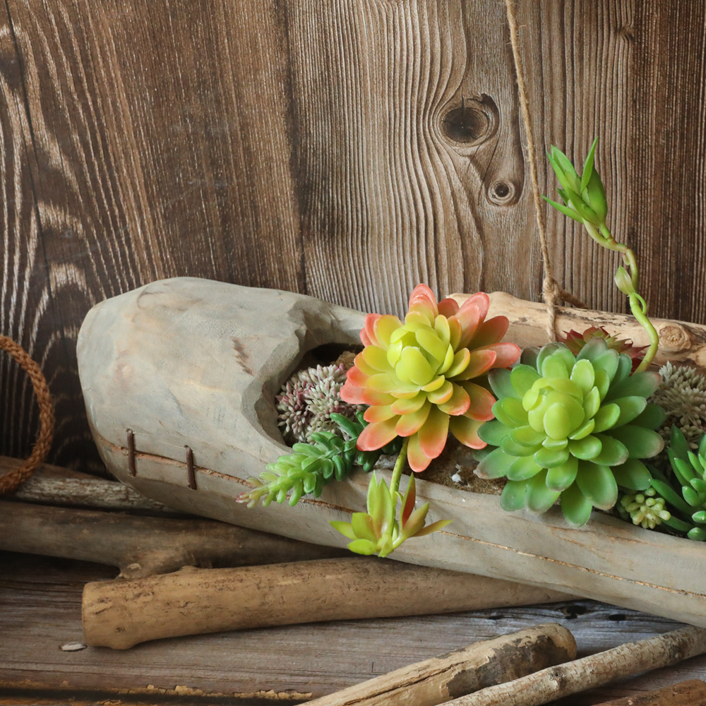 MW17693 Factory Direct Sale Artificial Plastic Succulent Plants Water Lily/Lotos/Candock Succulent Branch For Mother's Day gift