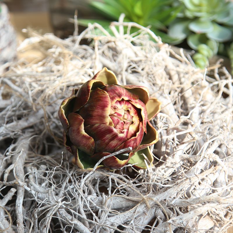 MW25583 Popular Artificial Flower Succulent Plants Foam Artichokes For Flower Wall Backdrop