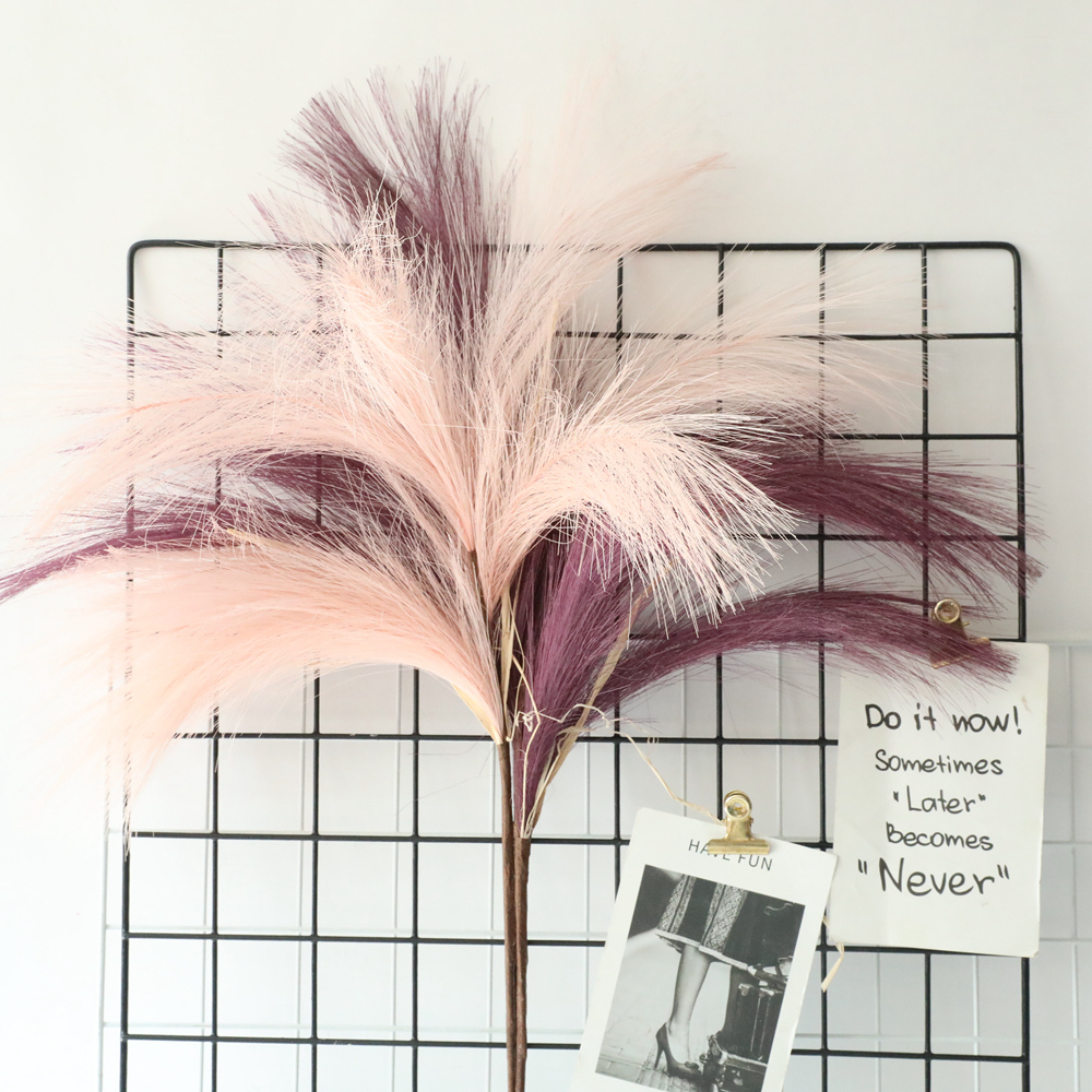 MW09922 Factory Direct Sale pampas grass singlr stem artificial flowers for Decorative Flowers and Plants
