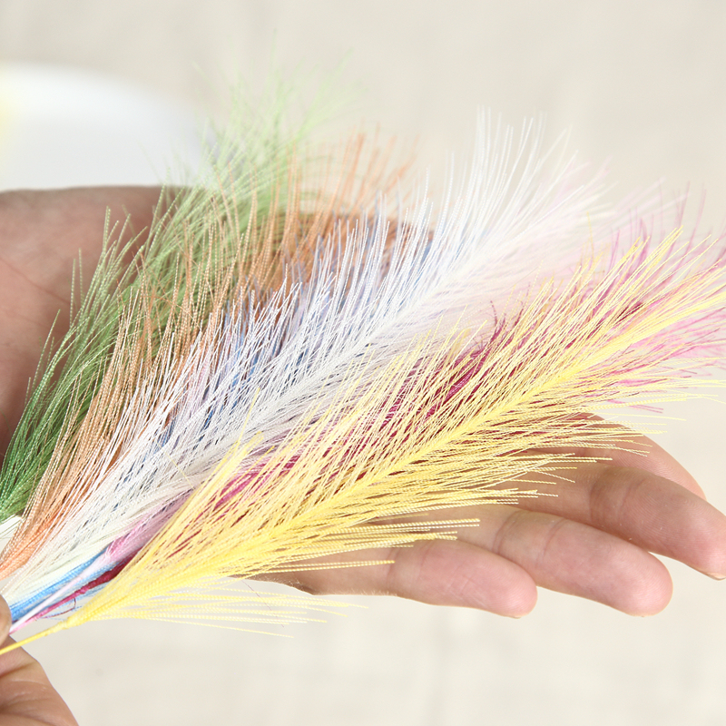 MW09920 New Design Artificial Silk Feathered Grass Artificial Plnats Pampas X 50pcs For Wedding Supplies