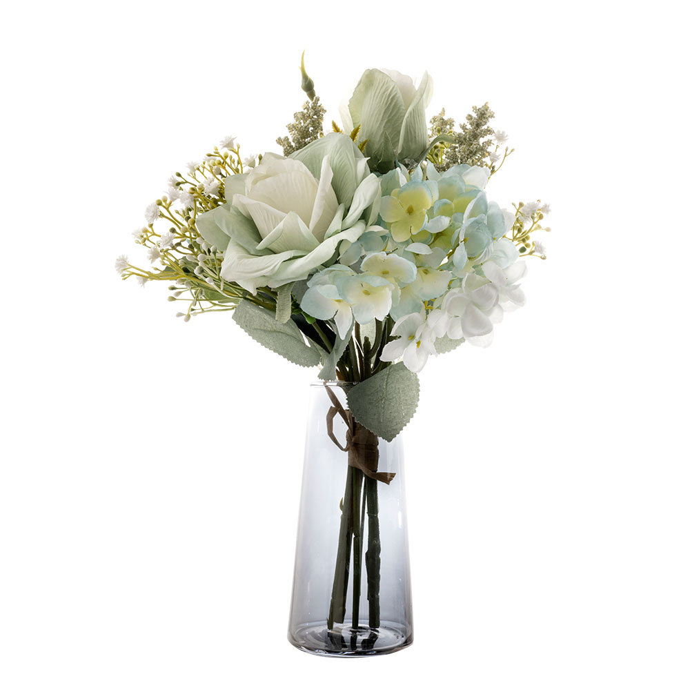 CF01077 Artificial Flower Bouquet Rose Hydrangea New Design Wedding